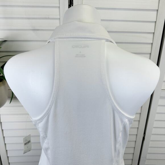 New Anthropologie Pilcro White Reworked Halter Tank Top Racer Back Shirt Size S - Picture 5 of 6